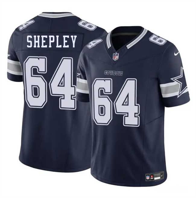 Men & Women & Youth Dallas Cowboys #64 Dakoda Shepleys Navy 2025 F.U.S.E. Vapor Untouchable Limited Stitched Jersey